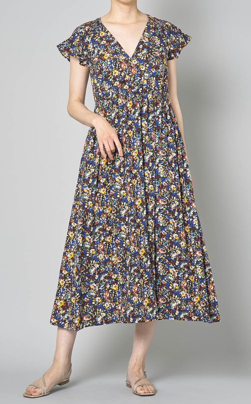 プリントカシュクールワンピース