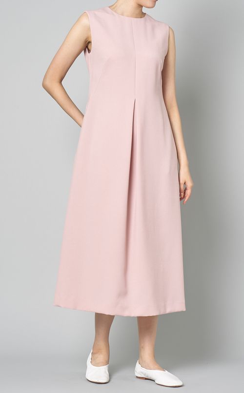 フロントタックスリーブレスワンピース