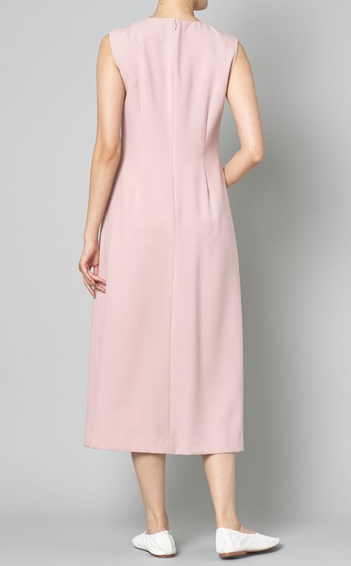 フロントタックスリーブレスワンピース