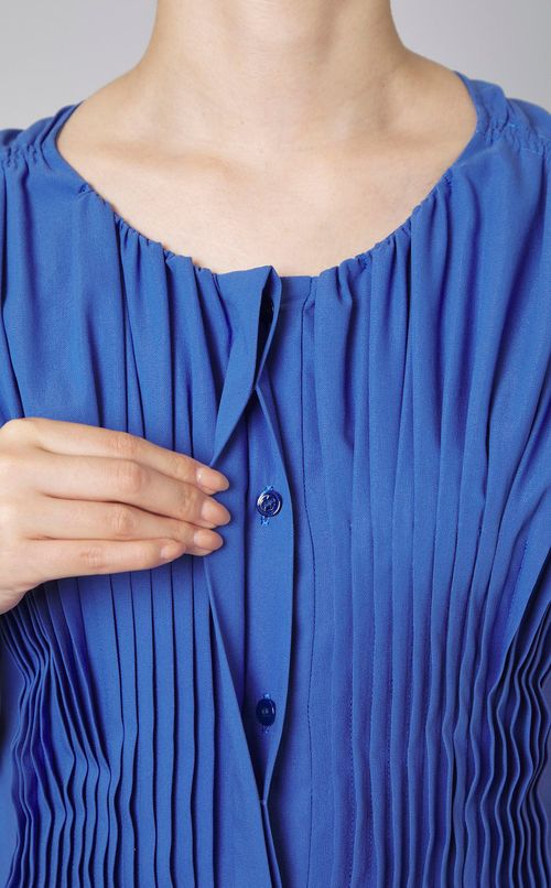 タックギャザーAラインワンピース