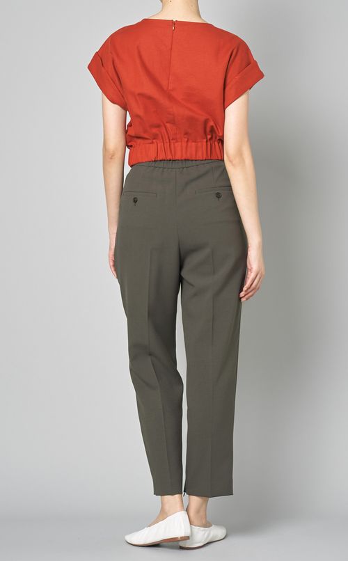 コットンリネンショートトップス