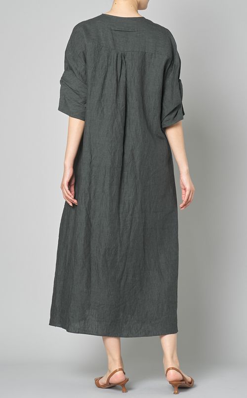 リネンツイストスリーブワンピース