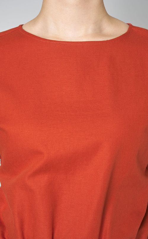 コットンリネンショートトップス