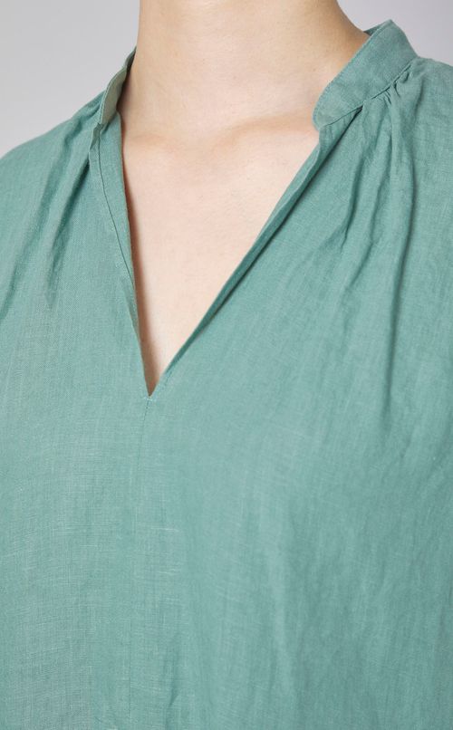 リネンバルーンスリーブワンピース