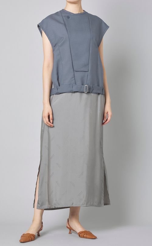 ミリタリーベストディテールワンピース