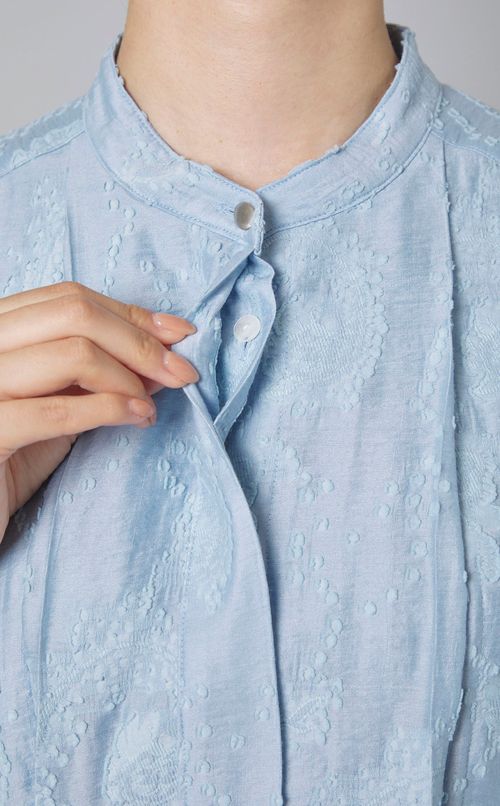 ペイズリージャガードタックワンピース