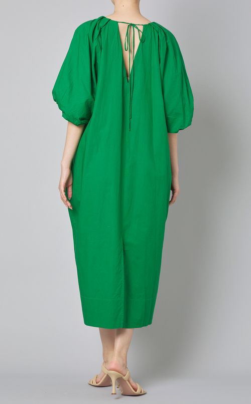 コットンタックコクーンワンピース