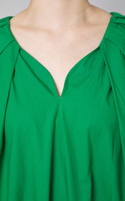 コットンタックコクーンワンピース