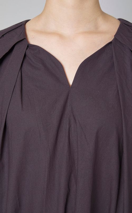 コットンタックコクーンワンピース