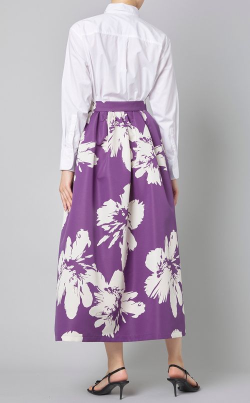 フラワープリントマキシスカート