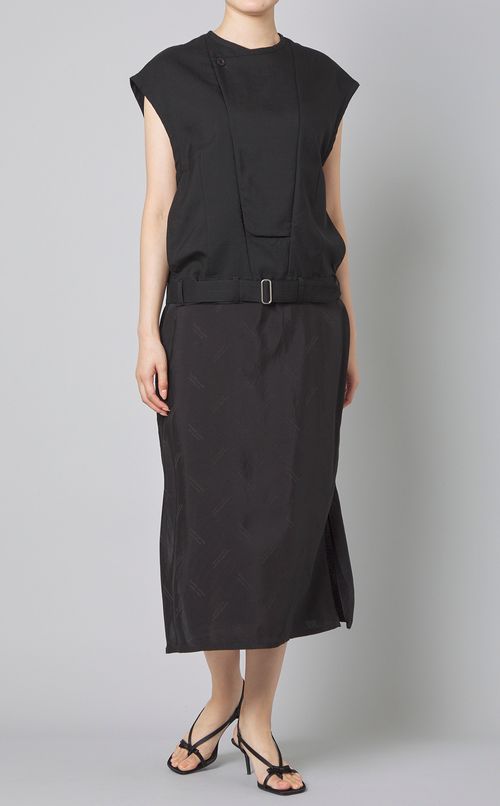 ミリタリーベストディテールワンピース
