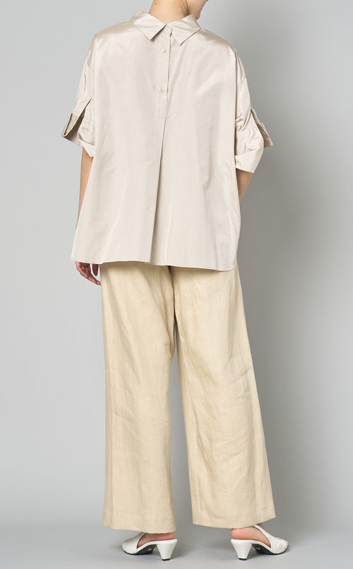 ダブルカフショートスリーブブラウス