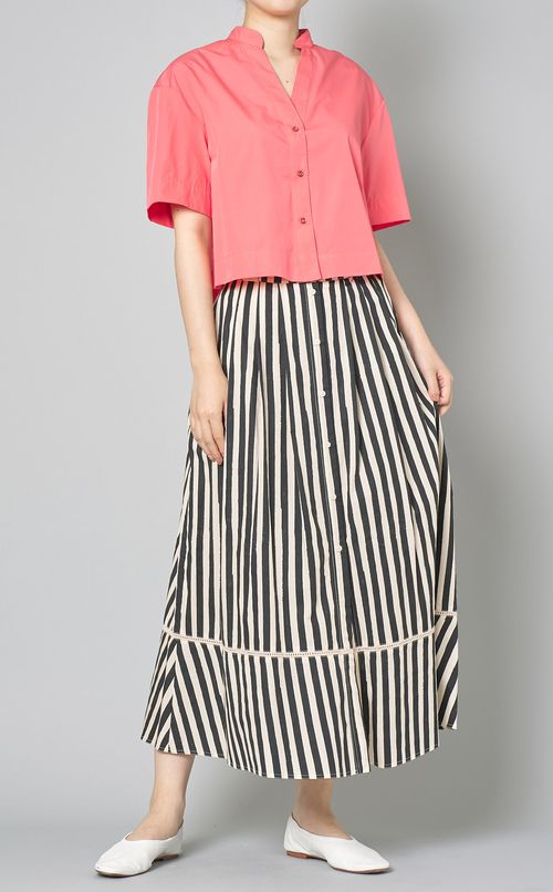 コットンポプリンショートスリーブシャツ