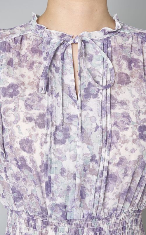 デジタルフラワープリントワンピース