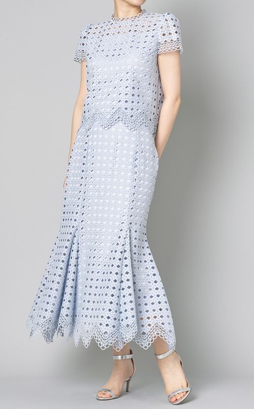 ツイストレースマーメイドスカート