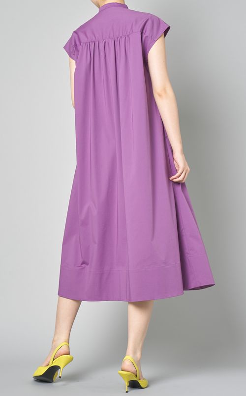 バンドカラーシャツワンピース