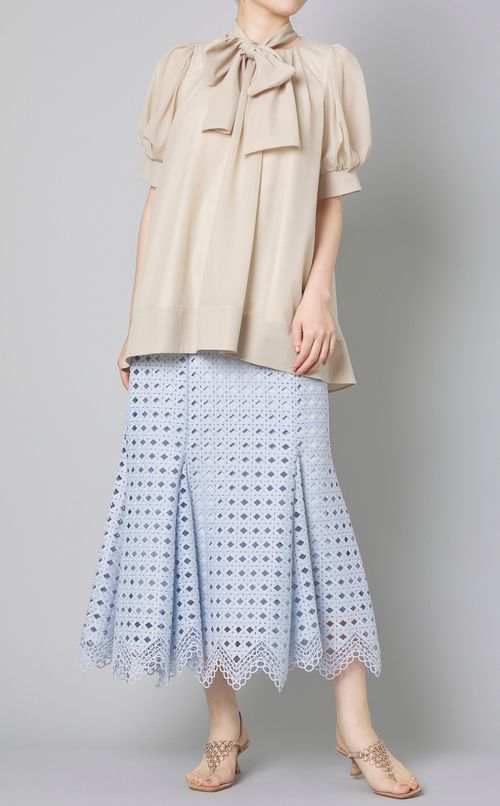 ツイストレースマーメイドスカート