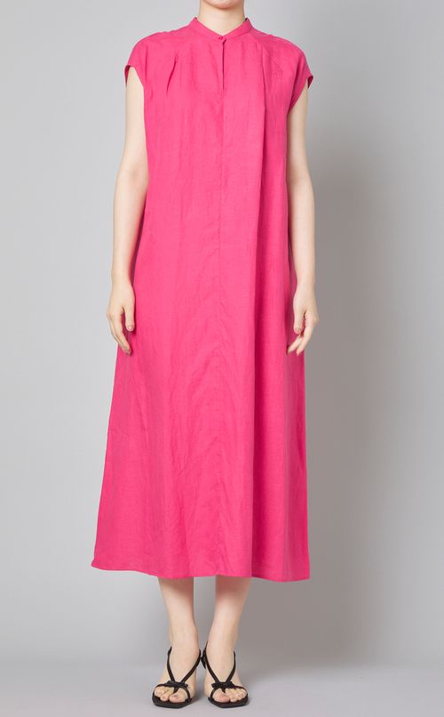 リネンフレンチスリーブワンピース