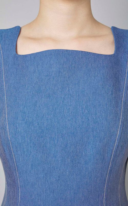 スカラカラーノースリーブワンピース