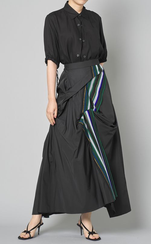 レースデザインロングスカート