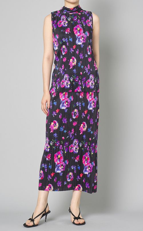 フラワープリントスカートセットアップ