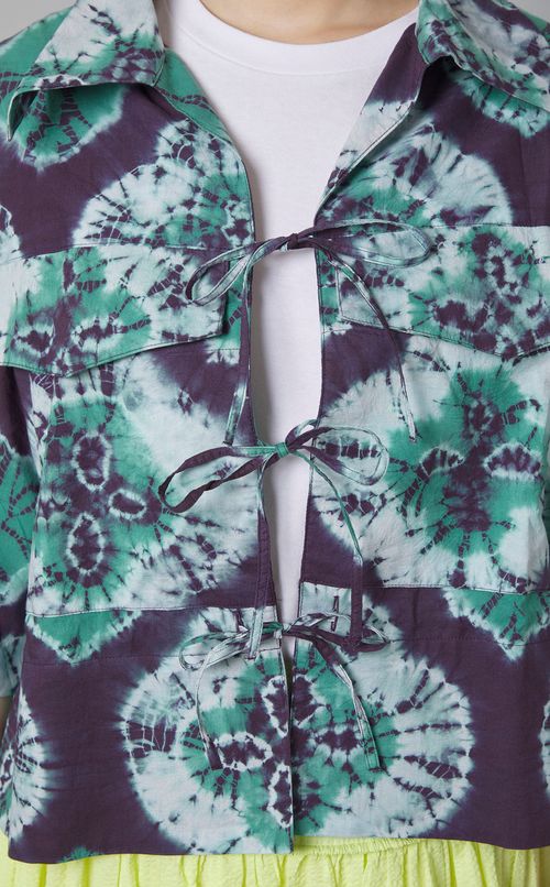 タイダイプリントショートスリーブシャツ