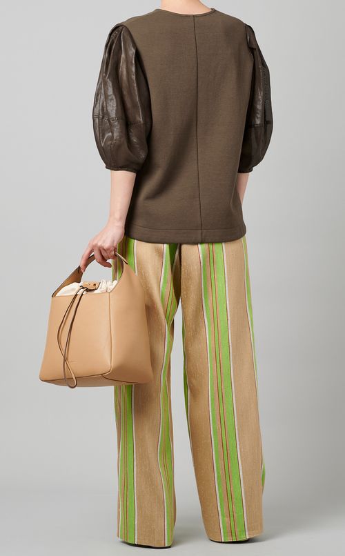 シアーバルーンスリーブカットソー