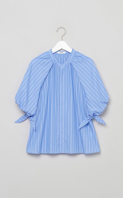 ブロードギャザースリーブブラウス