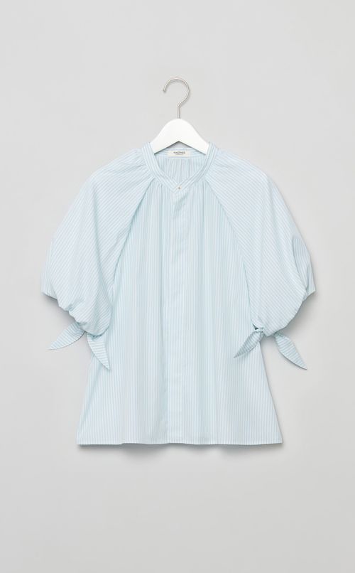 ブロードギャザースリーブブラウス