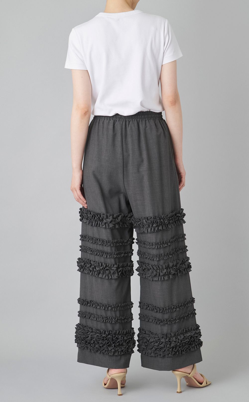 イージーフリルワイドパンツ