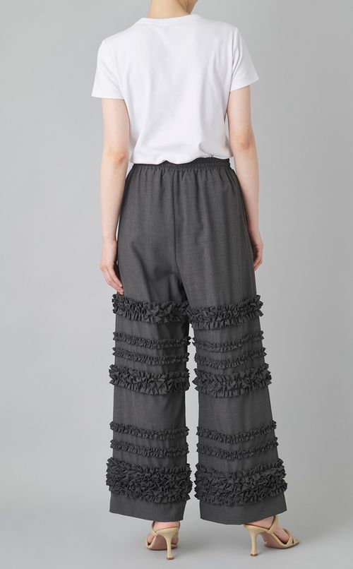 イージーフリルワイドパンツ