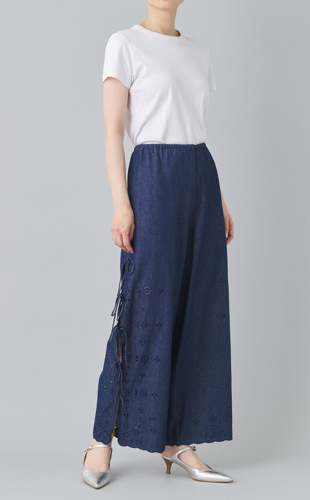 イージーサイドリボンパンツ