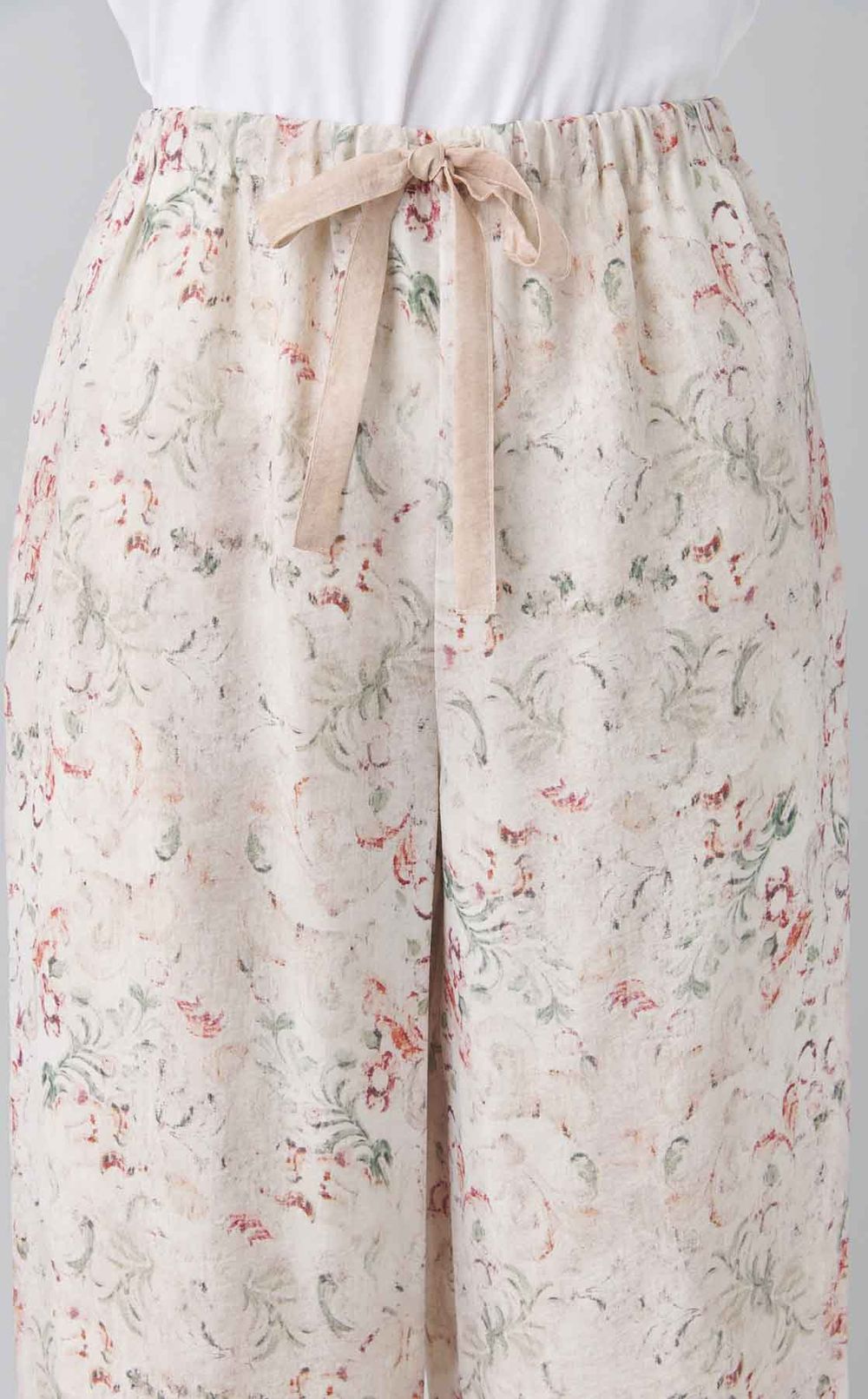 フラワープリントパンツ