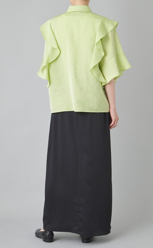 デザインフリルブラウス