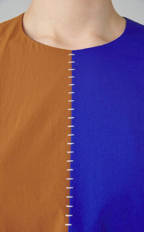 ステッチタックコクーンワンピース