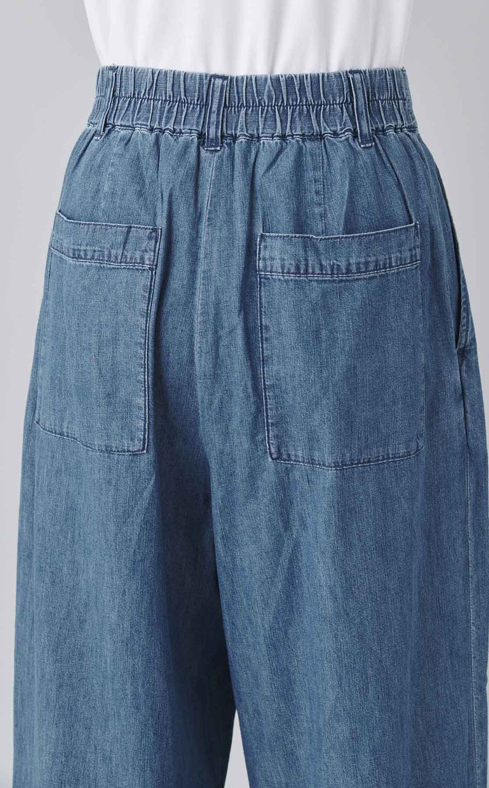 ライトデニムワイドパンツ