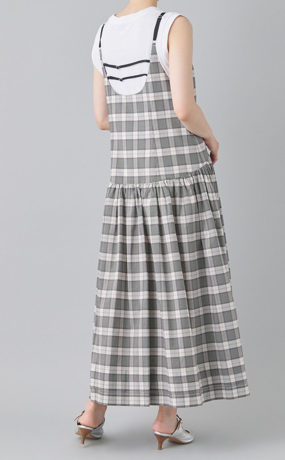 ティアードノースリーブワンピース