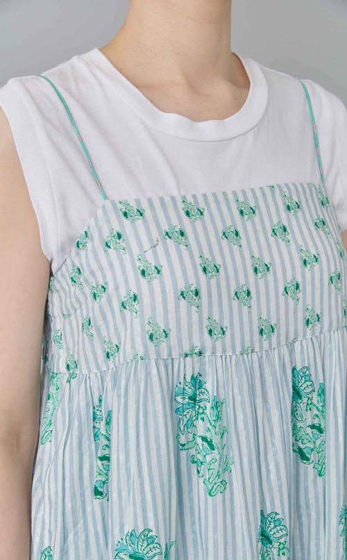 フラワープリントキャミソールドレス