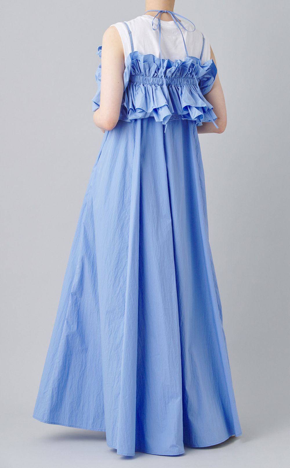 フリルベアマキシドレス