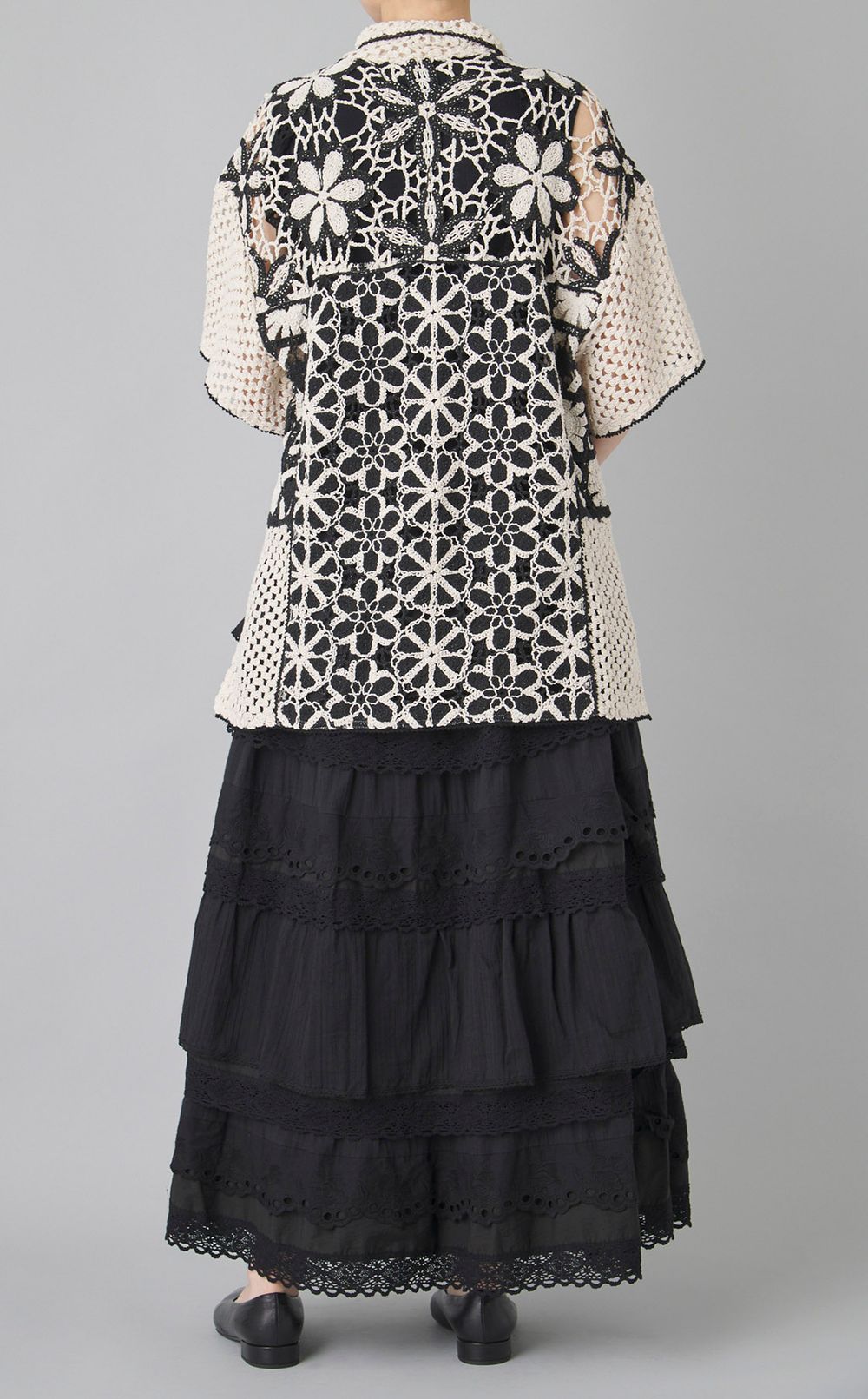 ミックスレースオーバーシャツ