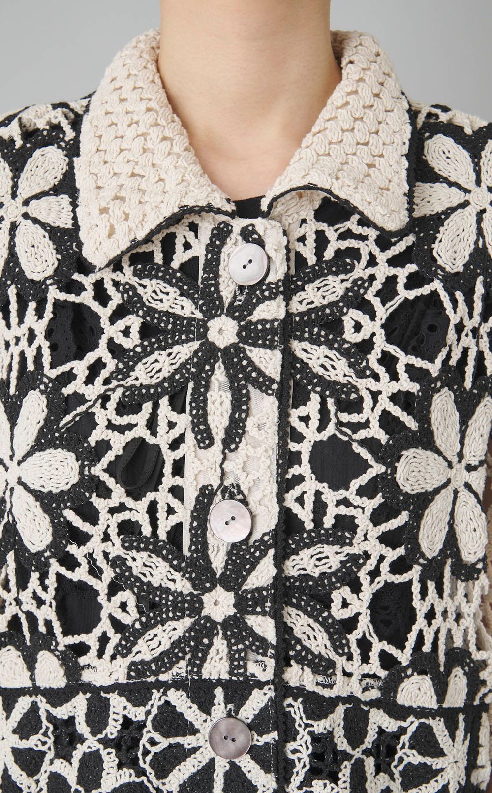 ミックスレースオーバーシャツ