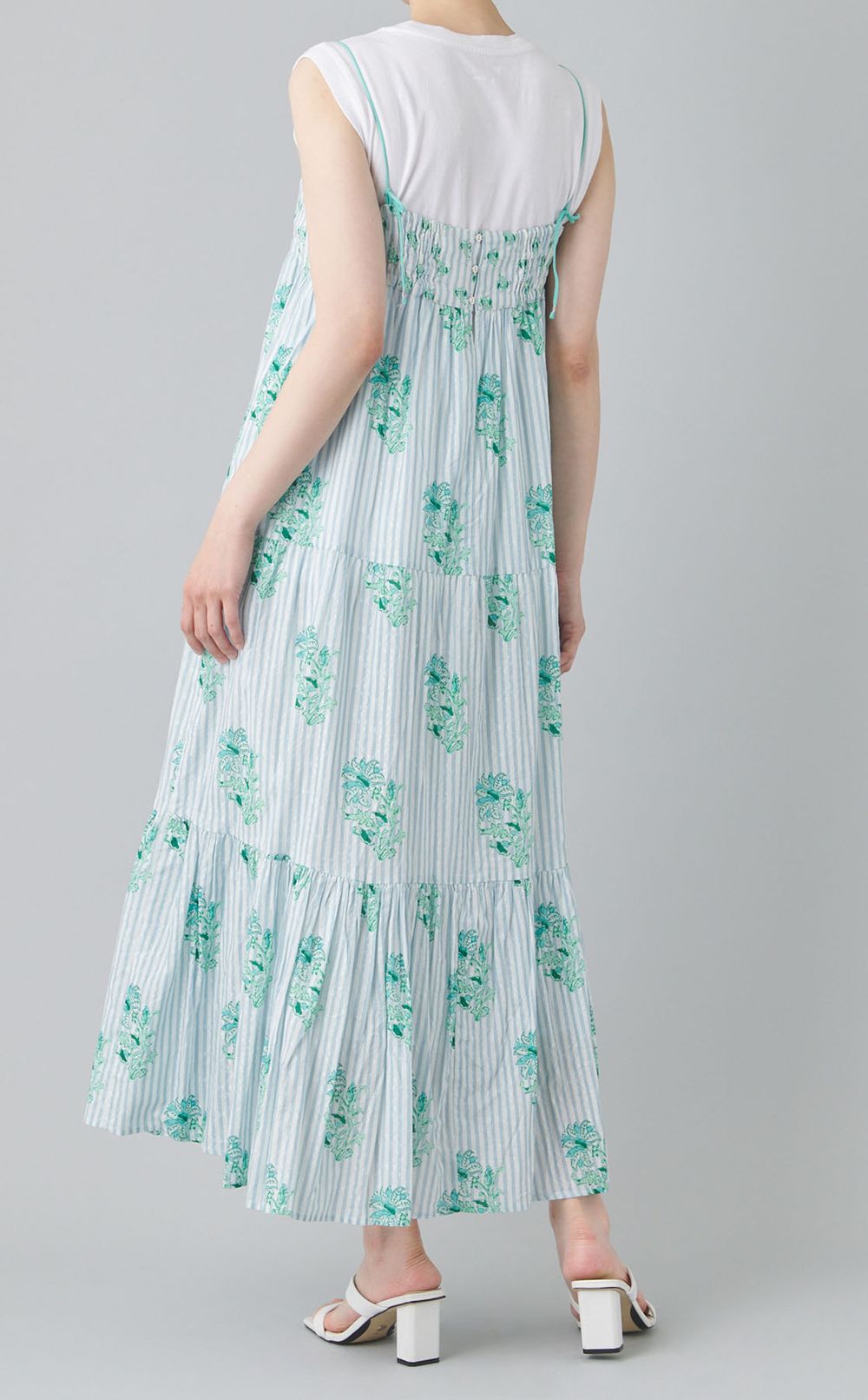 フラワープリントキャミソールドレス