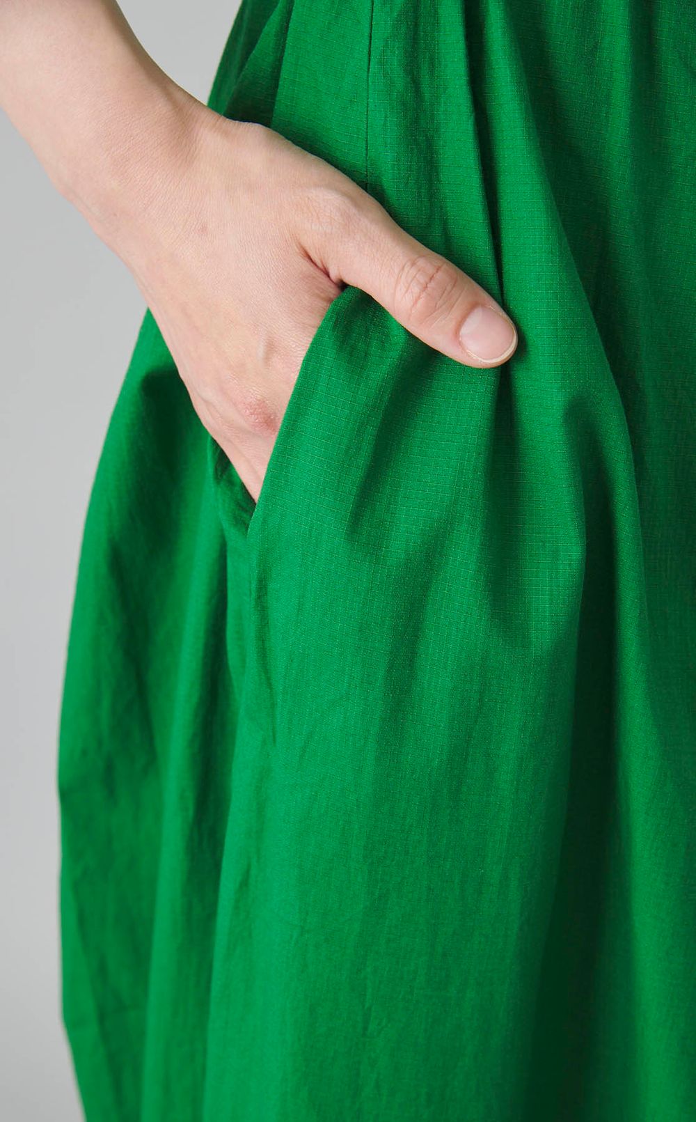 ドビーチェックシャーリングワンピース