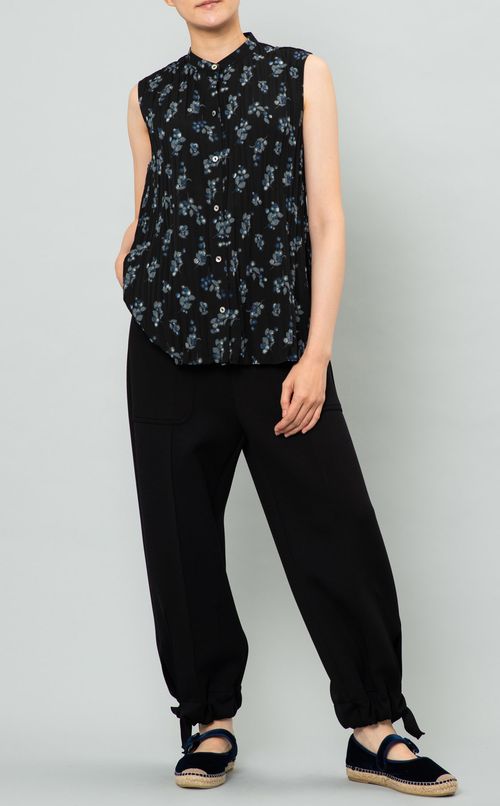 フラワープリントブラウス