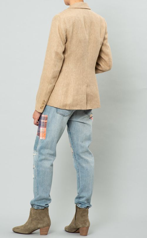 パッチワークウォッシュドデニム