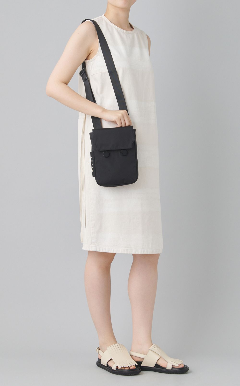 ビッグボーダープリントワンピース