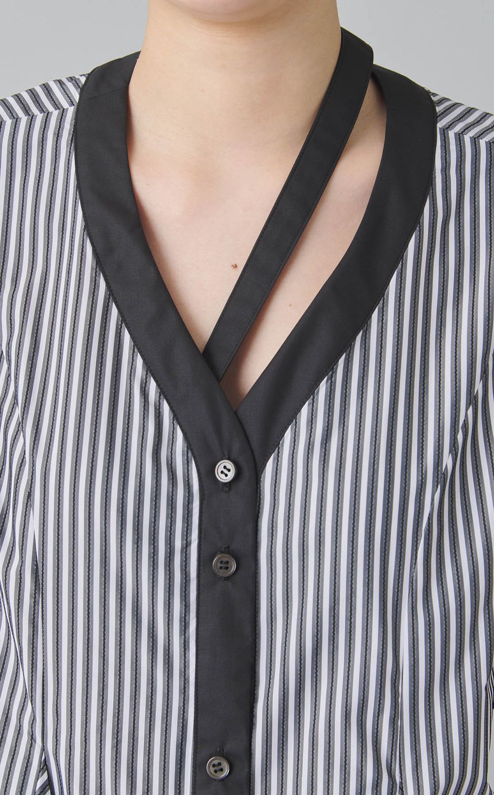 ストライプフレアワンピース