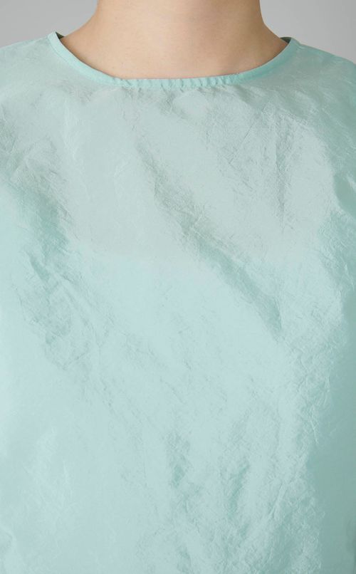 リボンパフスリーブブラウス