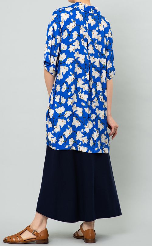 コットン楊柳ジャジーロングスカート