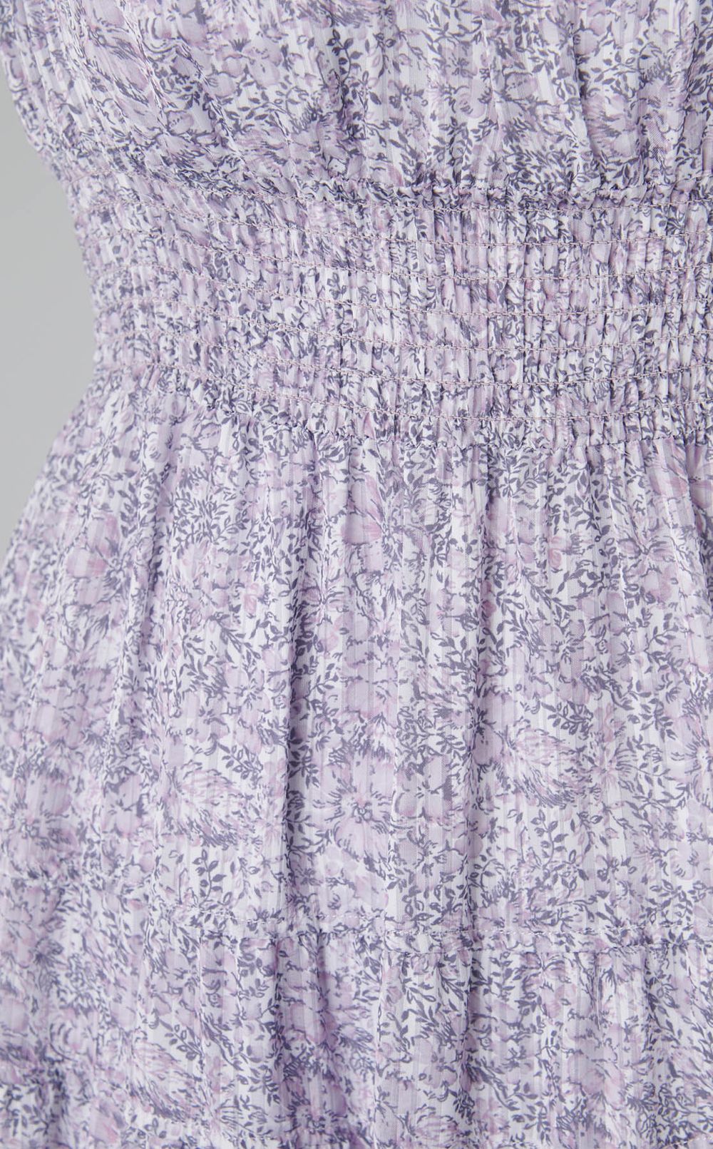 シフォンサテンストライプワンピース